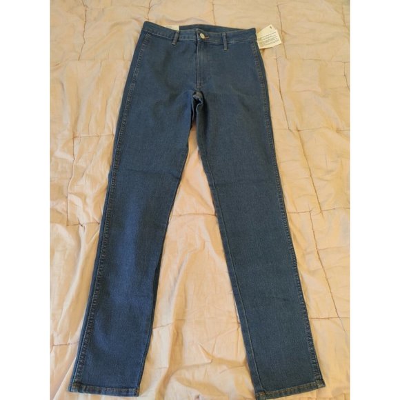 H&M &DENIM SKINNY ANKLE STRETCH JEANS WOMEN'S SIZE 29 HIGH WAIST MEDIUM WASH - Picture 1 of 10